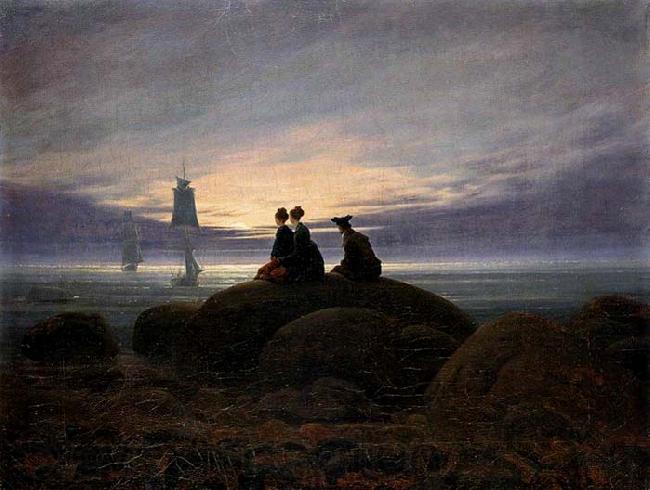 Caspar David Friedrich Moonrise by the Sea